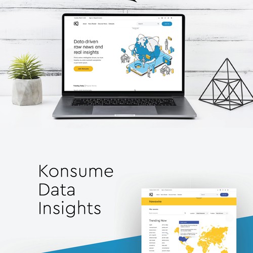 News Data Platform Website Design