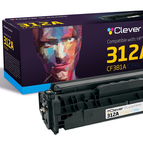 Toner Cartridge Box design