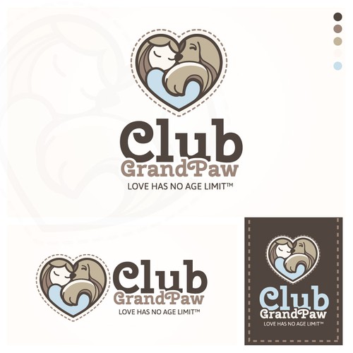 Logo concept for a senior pet adoption program