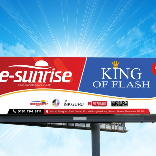 Design an outdoor signboard