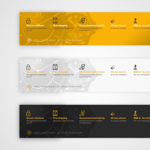 Horizontal Product Header Benefit Block