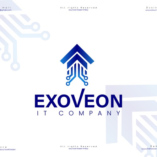 Exoveon – IT Company & Tech Solutions Logo Design