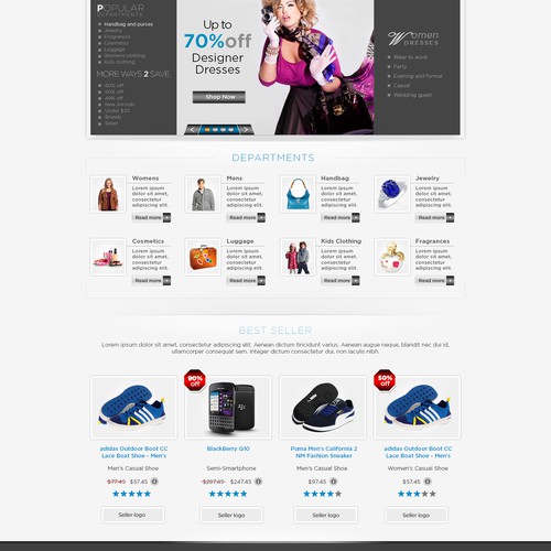 Website design contest for e-commerce shop (Monetizer AG)