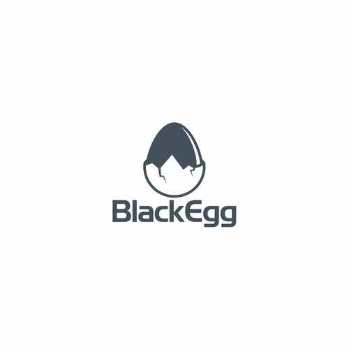 Black Egg logo design
