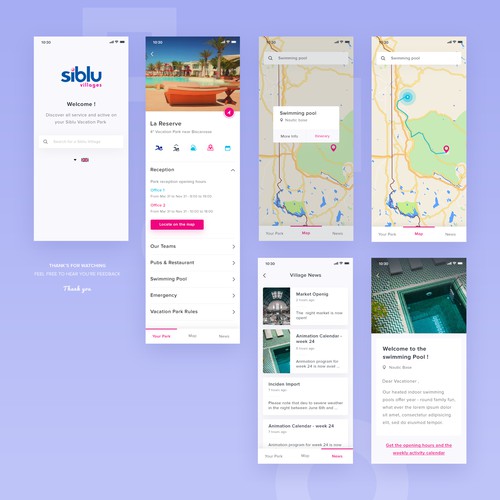 Siblu Village App Design