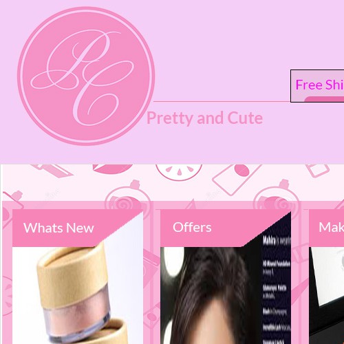 Homepage Design for Ecommerce Business - Online Beauty Retailer