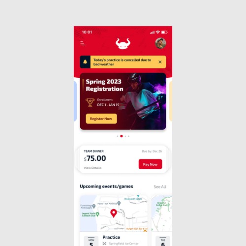 Hockey Management App Design 