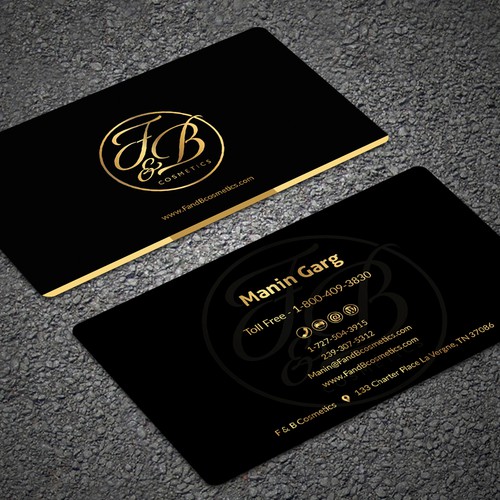 Metallic business card