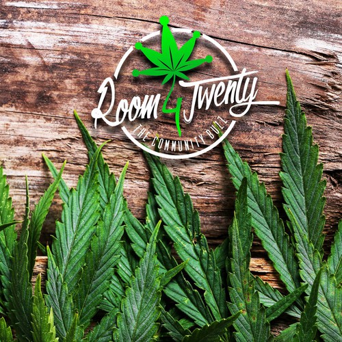 Logo for a marijuana online community.