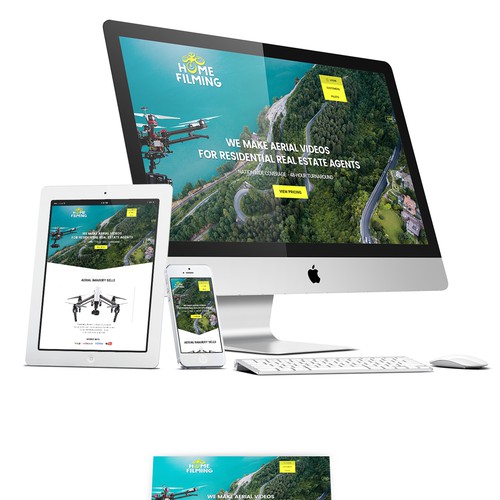 Design for Nationwide Aerial Photography Company website