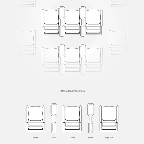 'Top Designers Wanted for Vector Illustrations of Airline Seats.' 