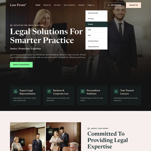 Legal Service Landing Page