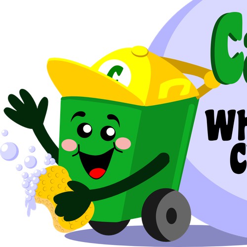 FUN logo for a wheelie bin business