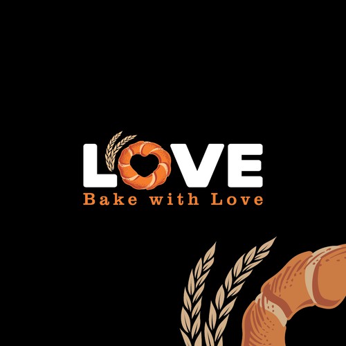 Classic logo for traditional Turkish bagel (Simit)