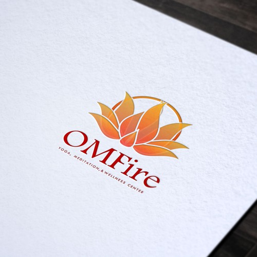 Lotus Design Logo for OmFire yoga