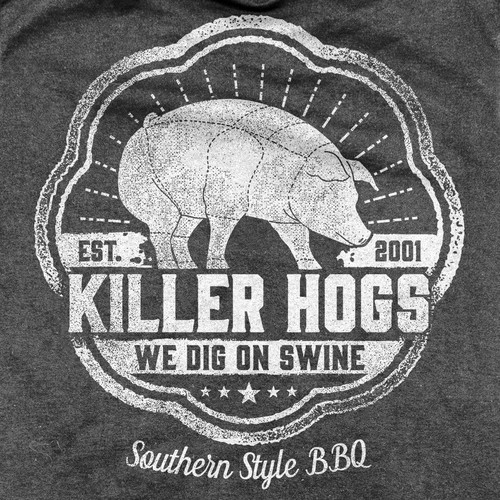 Southern Style BBQ Killer Hogs T-shirt