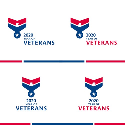 2020 Year of Veterans for Logo Design