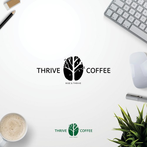 Thrive Coffee Logo design