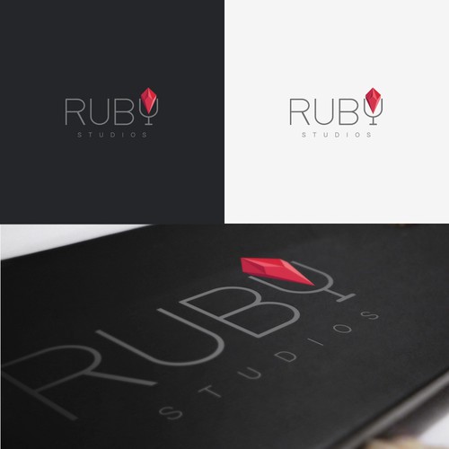 Logo concept for 'Ruby Studios'