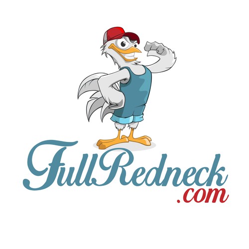 Chicken mascot for a site logo
