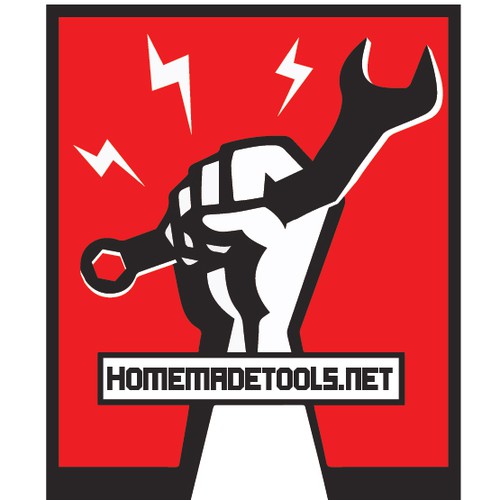 Create a "raised fist" logo for HomemadeTools.net