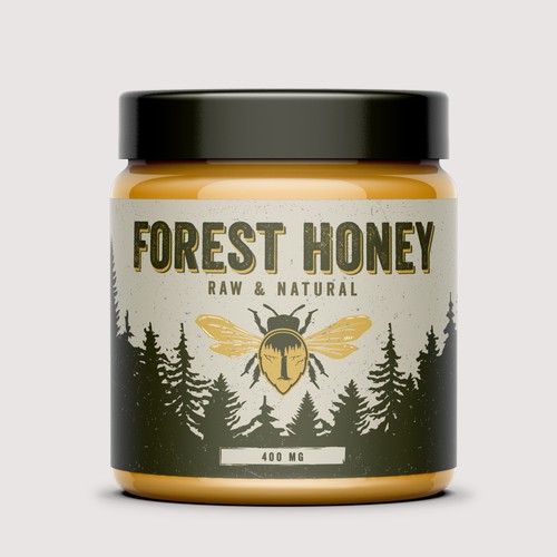 Honey Jar Label Design