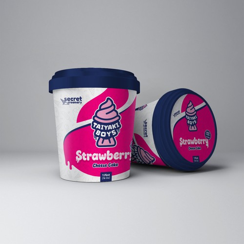 Ice Cream Pint Product Packaging
