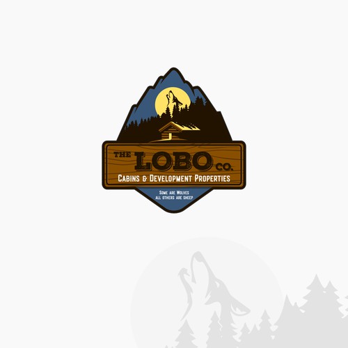 Bold logo for cabin producer