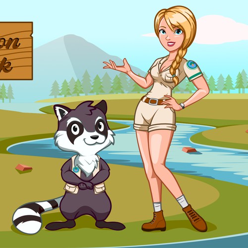 Mascots/Characters illustration for Canyon Creek