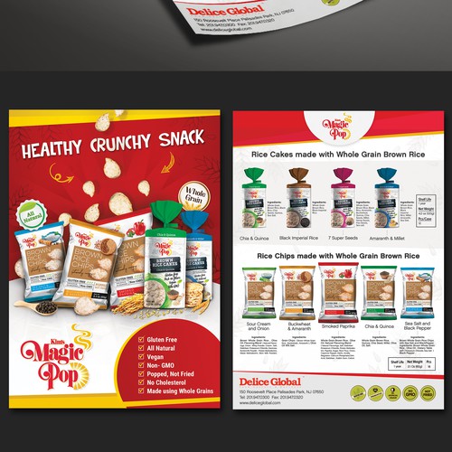 Healthy Crunchy Snack Flyer