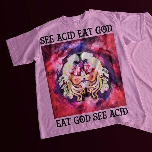 Hand-drawn Psychedelic T-Shirt Design