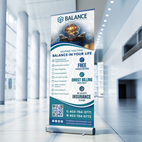 Retractable banner for Balance: Psychology and Brain Health