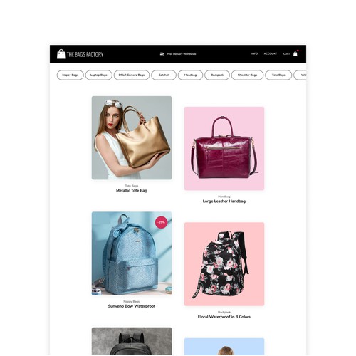 Wordpress Shop - Bags made by artisans