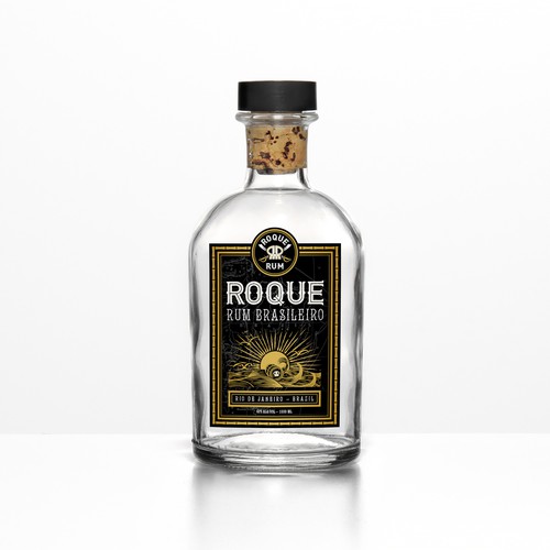 Roque Rum Label Design