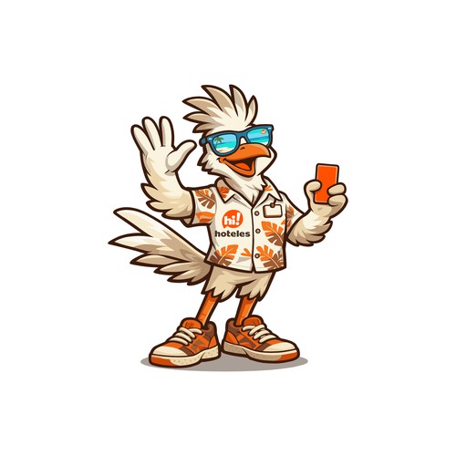 Hoteles hi! Roadrunner Brand Mascot
