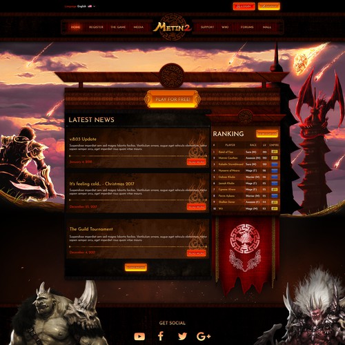 Metin 2 Website