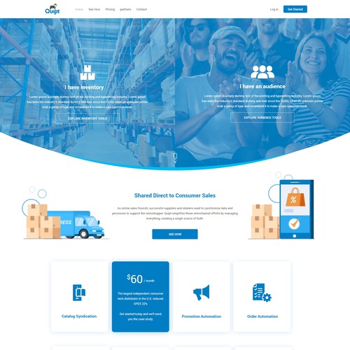 Dropship website design 