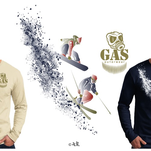 Help Gas outerwear with a new t-shirt design