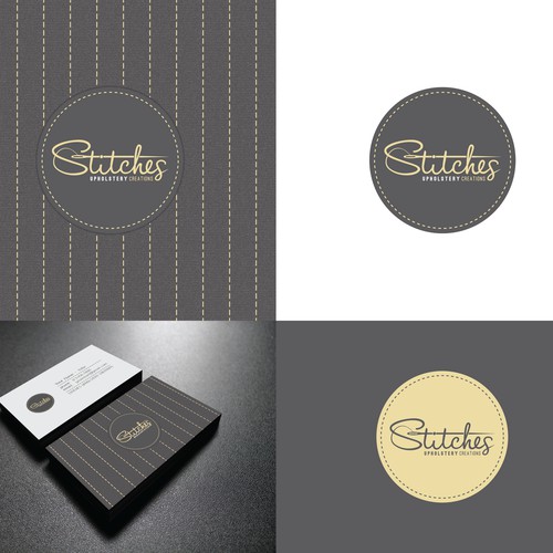 Create a fun yet sophisticated logo for Stitches Upholstery Creations
