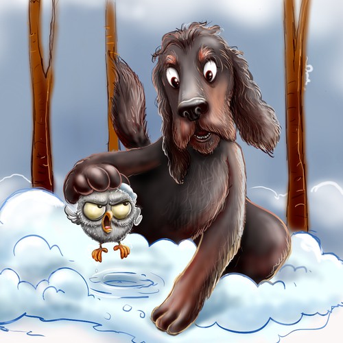 illustration dog and owl part 2