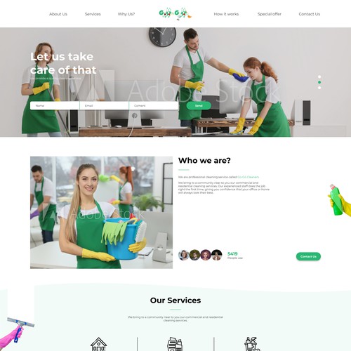 Cleaning Service - Landing Page