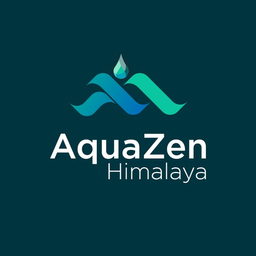 initial letter A & Z logo for Aquazen Himalaya 