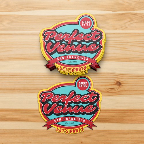 Vintage sticker design