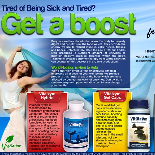 World Nutrition and iHerb flyer