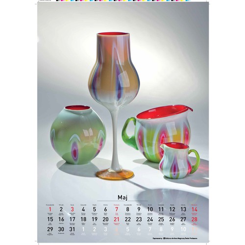 Glass calendar project