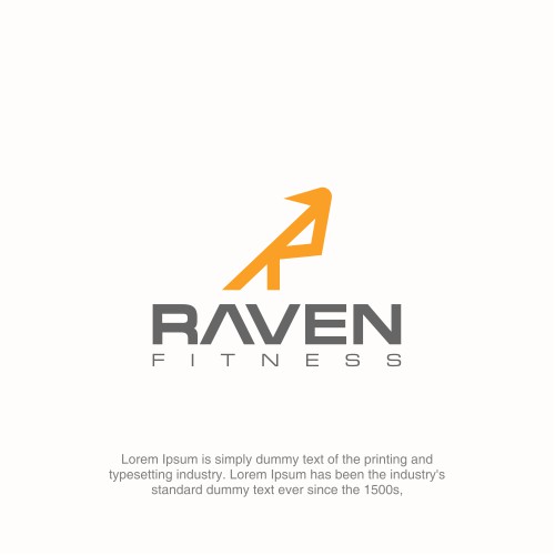 R as a Raven logo