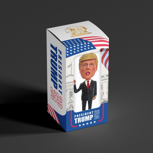 Trump Bobhead packaging box