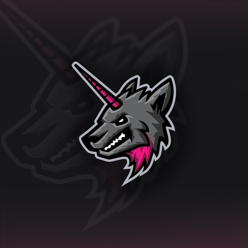 Wolf mascot Logo