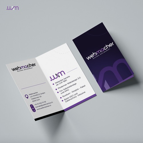 Folded Business Card
