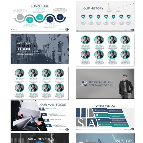 Unique & Professional Presentation Design for JDSA Law Firm